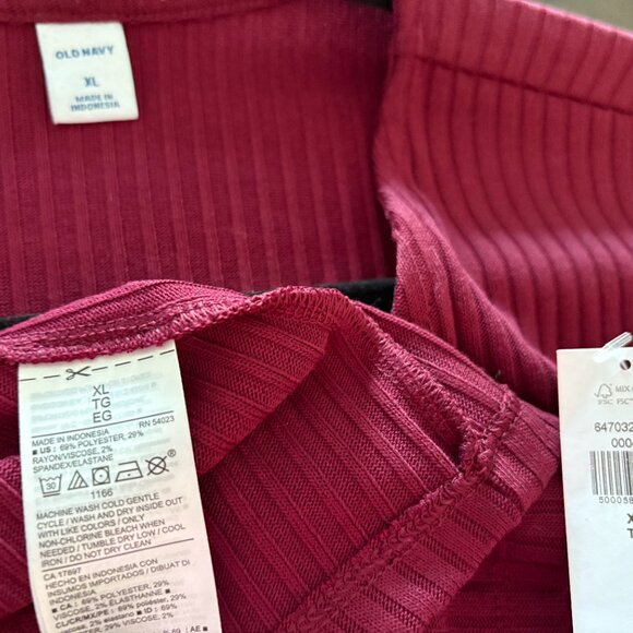 NWT Burgundy Midi Wrap Sweater Dress from Old Navy Sz XL - Picture 6 of 6